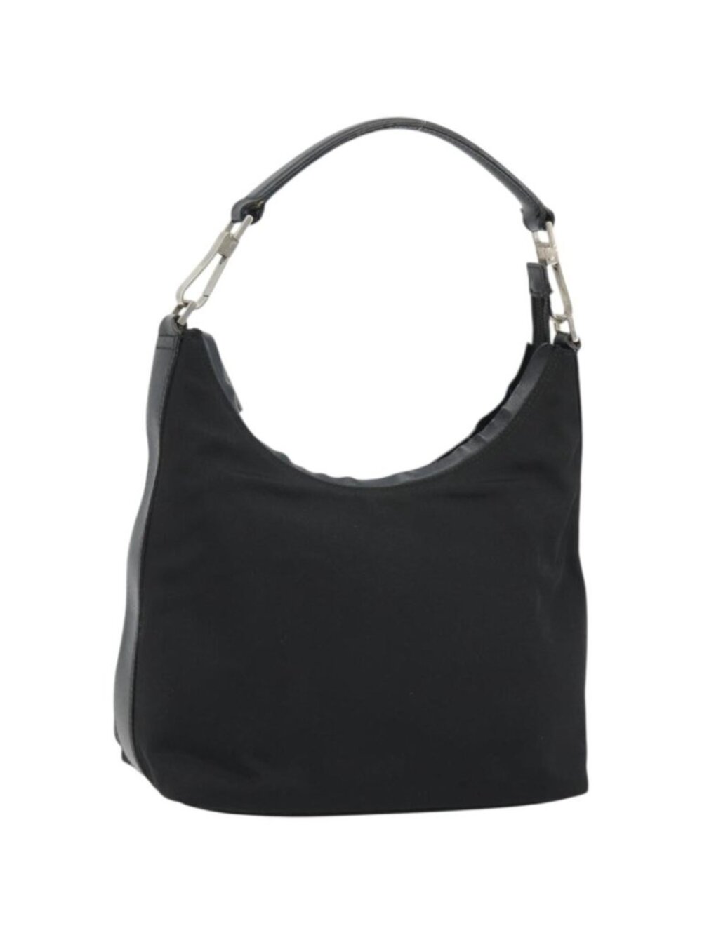 GUCCI Shoulder Bag Canvas Black Silver 000 0602